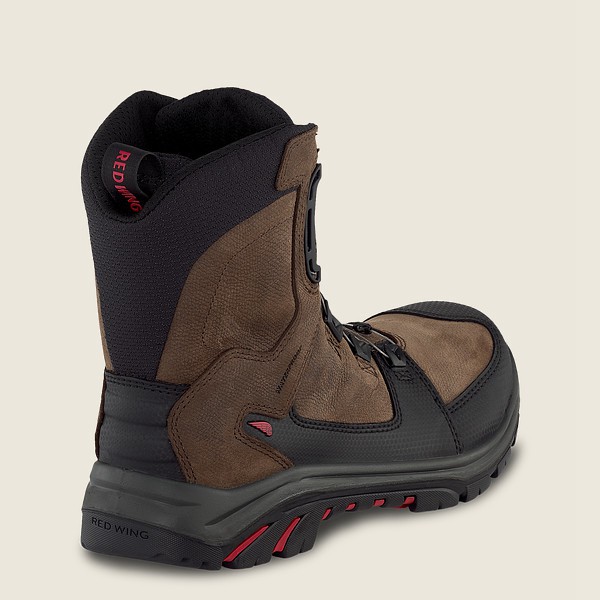 Botas de Seguridad Red Wing Hombre Marrom/Negros - Trades - 8-Inch Boa® Waterproof Csa Toe - 508-KRG